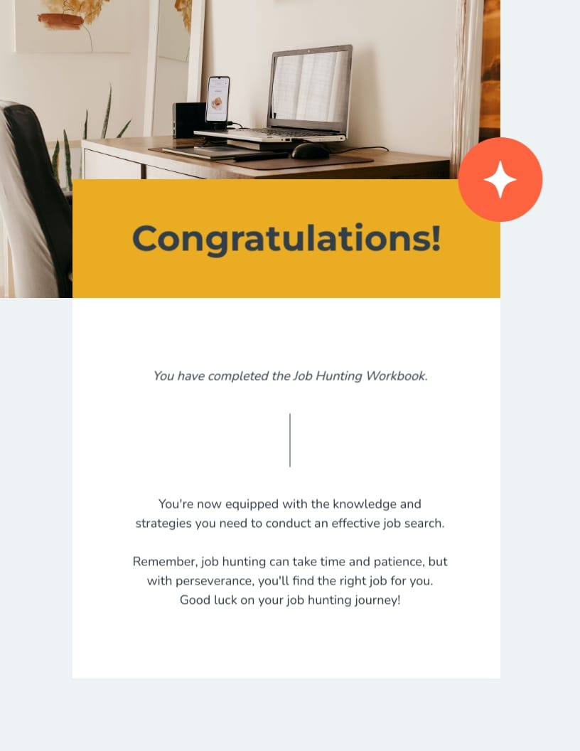 Job Hunting Workbook Template | Visme