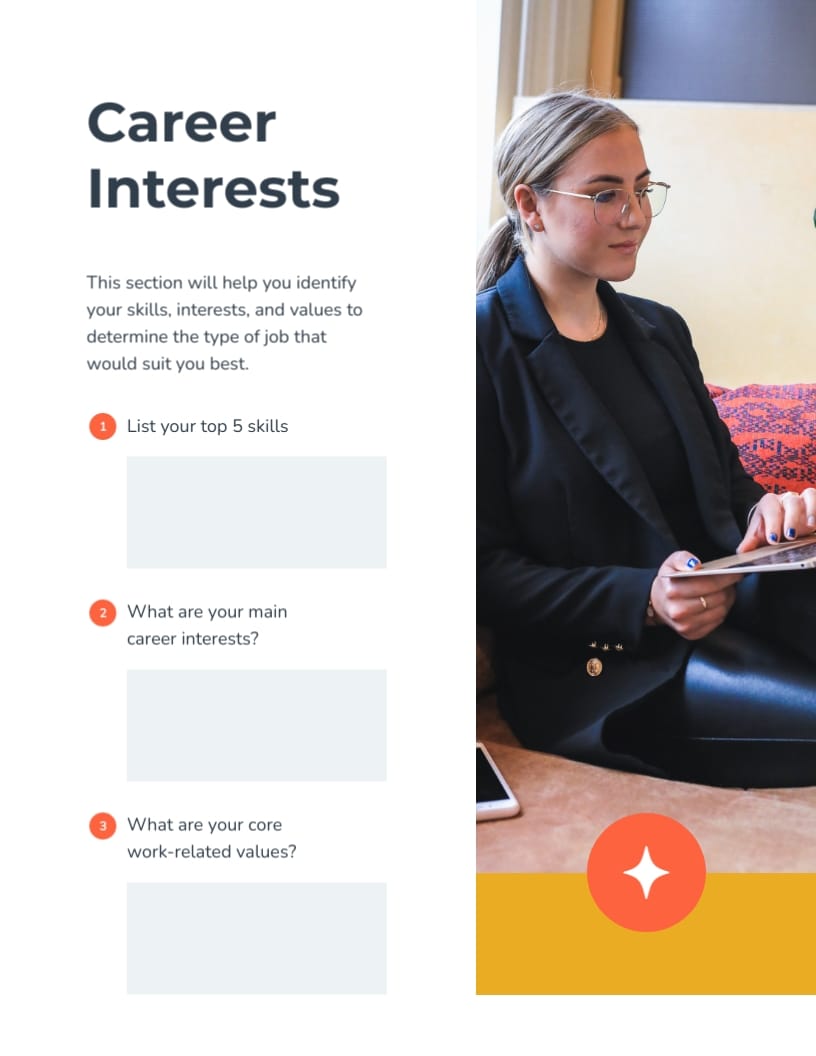 Job Hunting Workbook Template | Visme