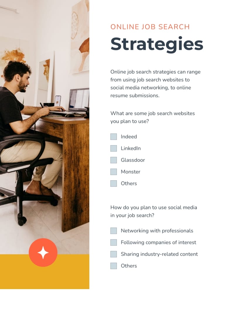 Job Hunting Workbook Template | Visme