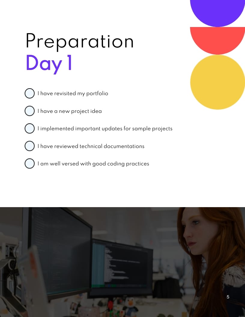Job Preparation Checklist Lead Magnet Template - Slide 5 Job Preparation Checklist Lead Magnet Template - Slide 5