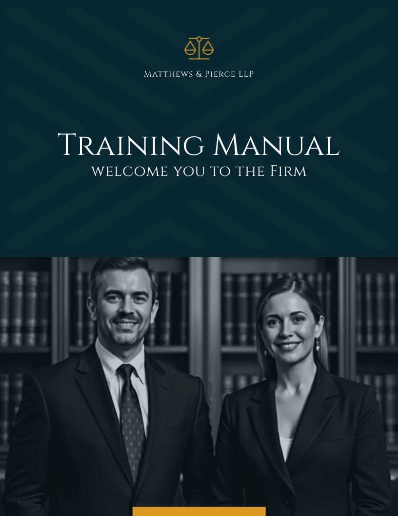 Job Training Manual Template