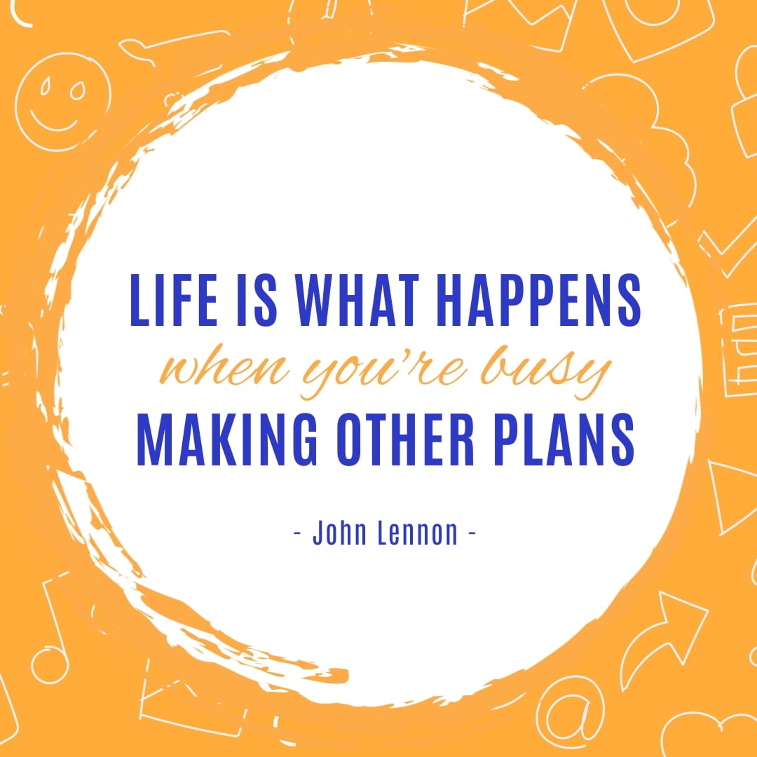 John Lennon Animated Quote Square Template