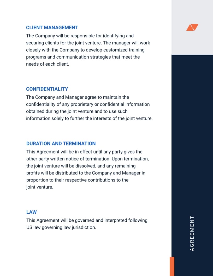 Joint Venture Agreements Template - Slide 3 Joint Venture Agreements Template - Slide 3