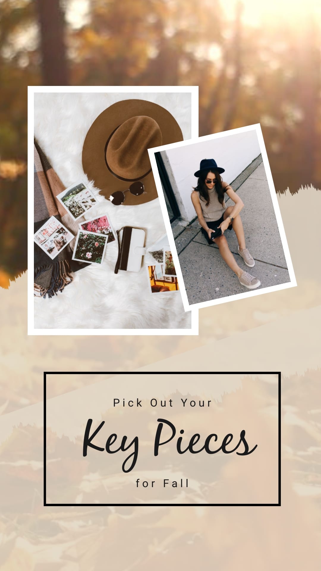 Key Pieces for Fall Video Intro Vertical Template