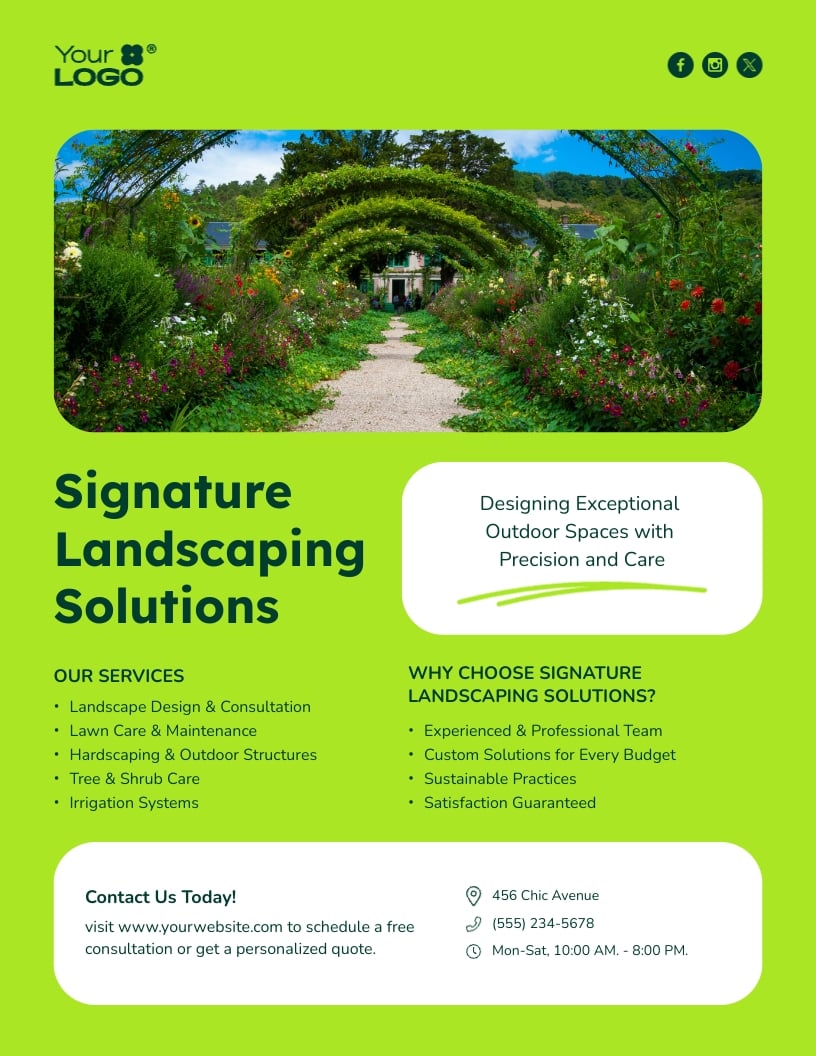 Landscaping Flyer Template