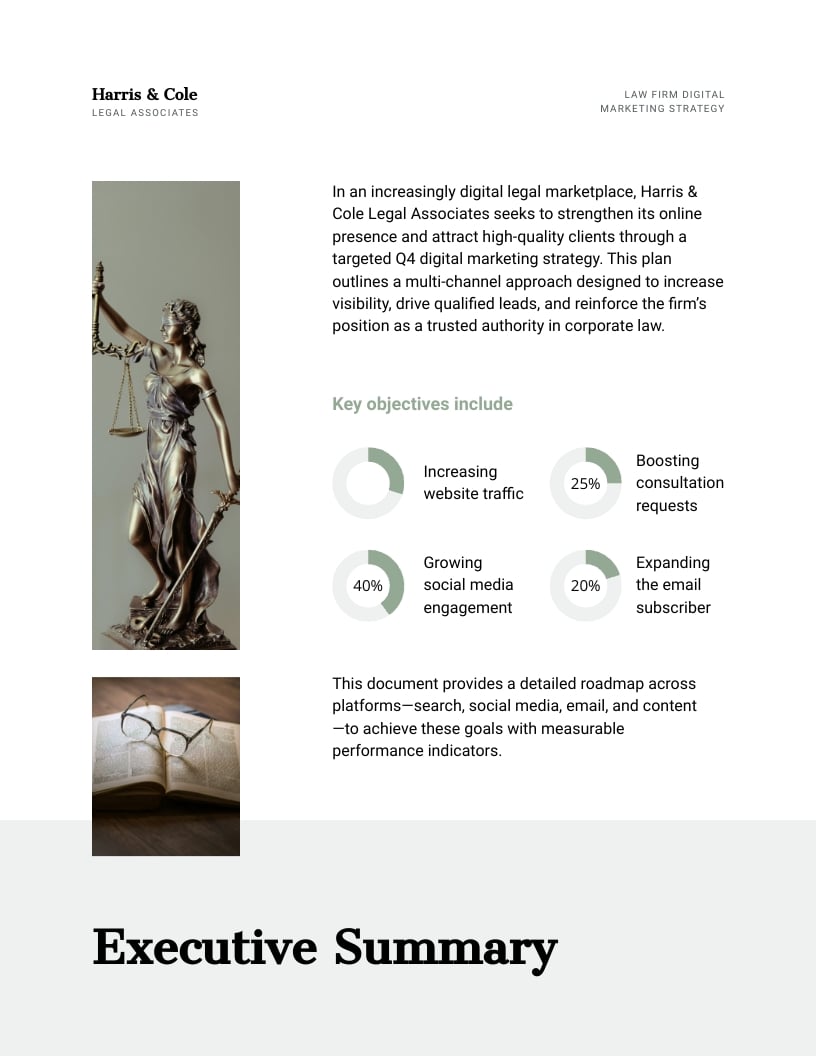 Law Firm Digital Marketing Strategy Template - Slide 4 Law Firm Digital Marketing Strategy Template - Slide 4