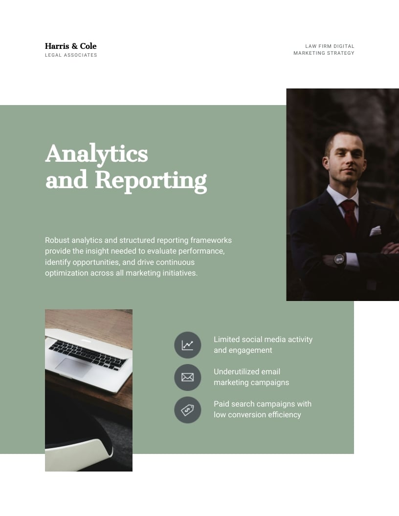 Law Firm Digital Marketing Strategy Template - Slide 9 Law Firm Digital Marketing Strategy Template - Slide 9