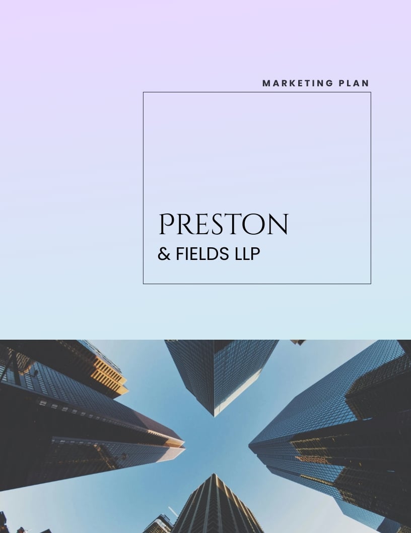 Law Firm Marketing Strategy Plan Template