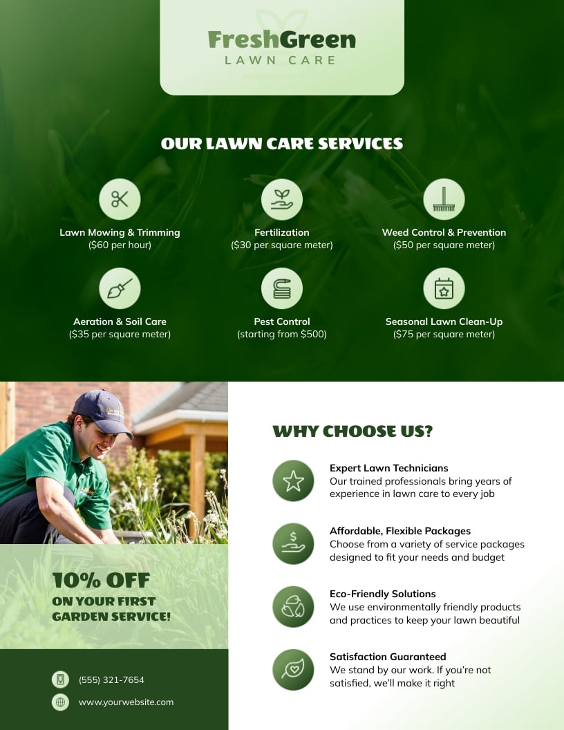 Lawn Care Flyer Template