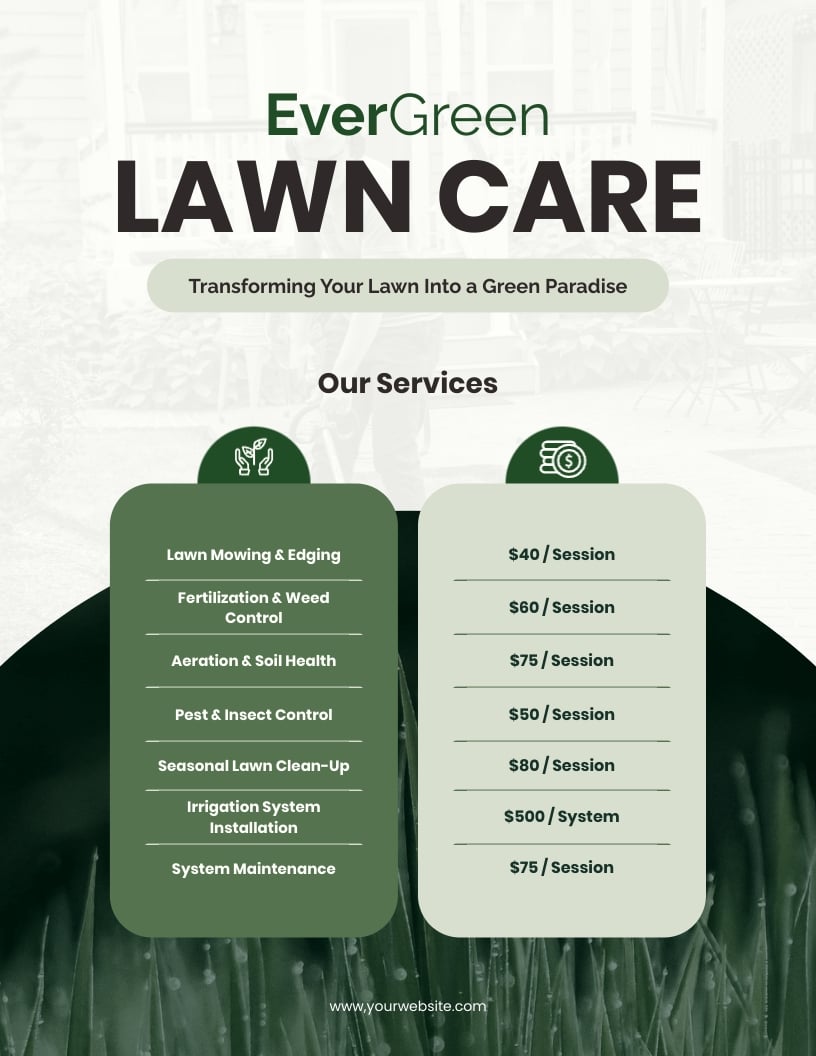 Lawn Care Service Flyer Template
