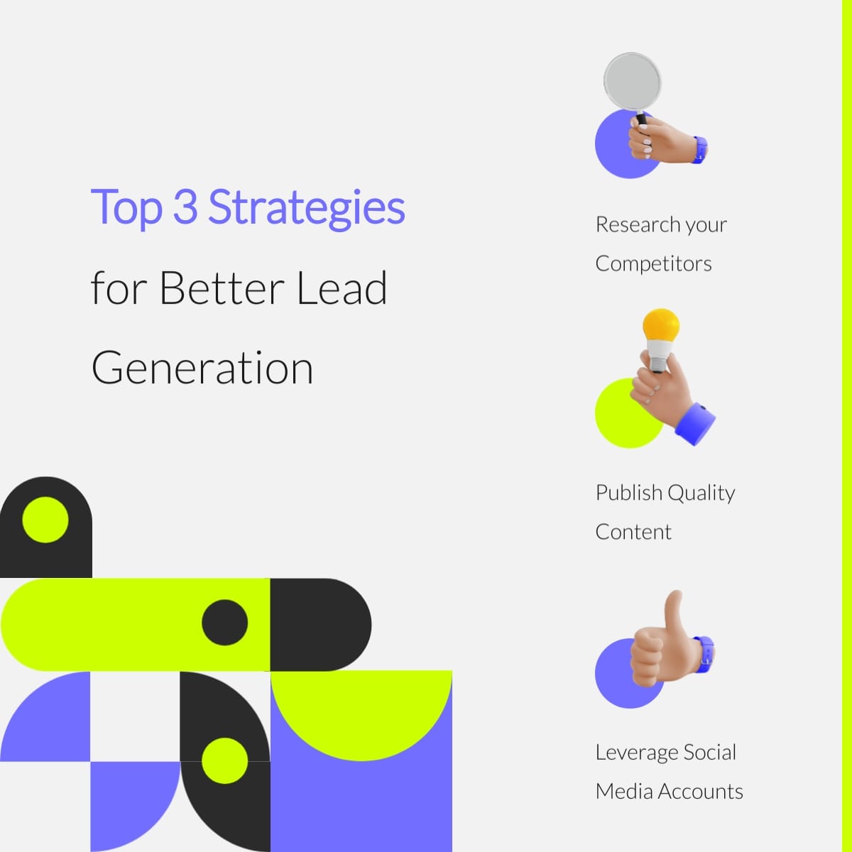 Lead Generation Tips LinkedIn Post Template