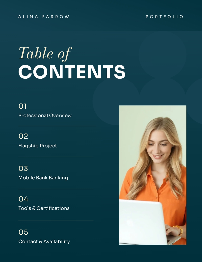 Lead Product Designer Portfolio Template - Slide 2 Lead Product Designer Portfolio Template - Slide 2