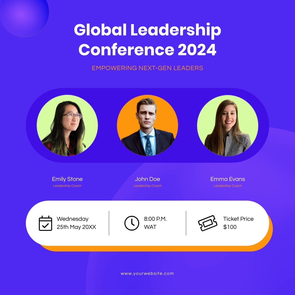 Leadership Conference LinkedIn Post Template