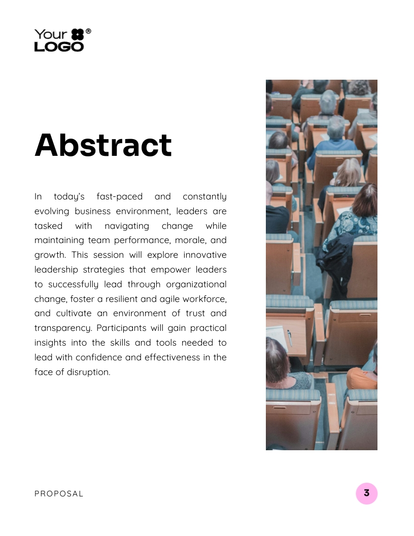 Leadership Conference Presentation Proposal Template | Visme