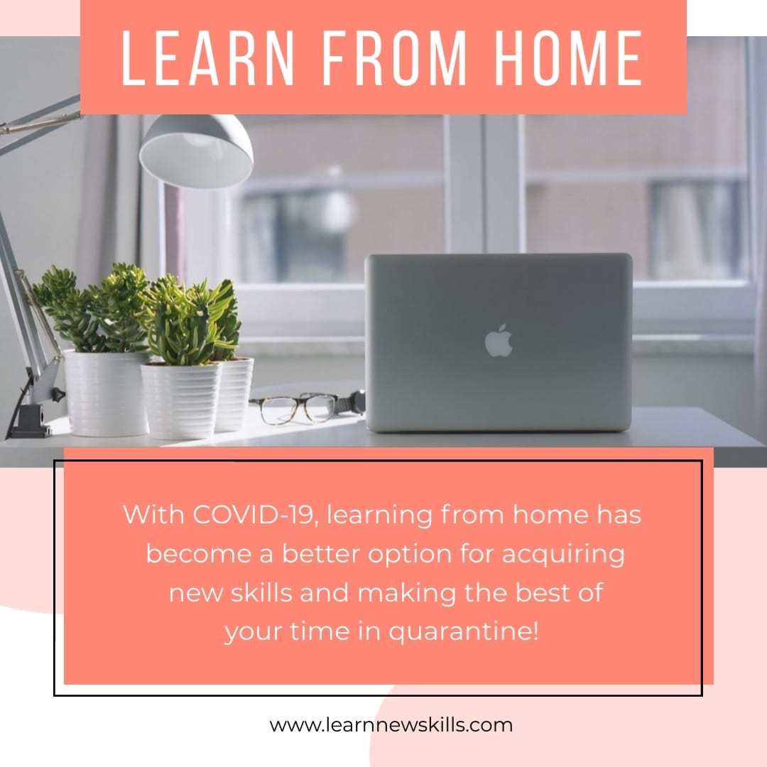 Learn From Home Animated Square Template