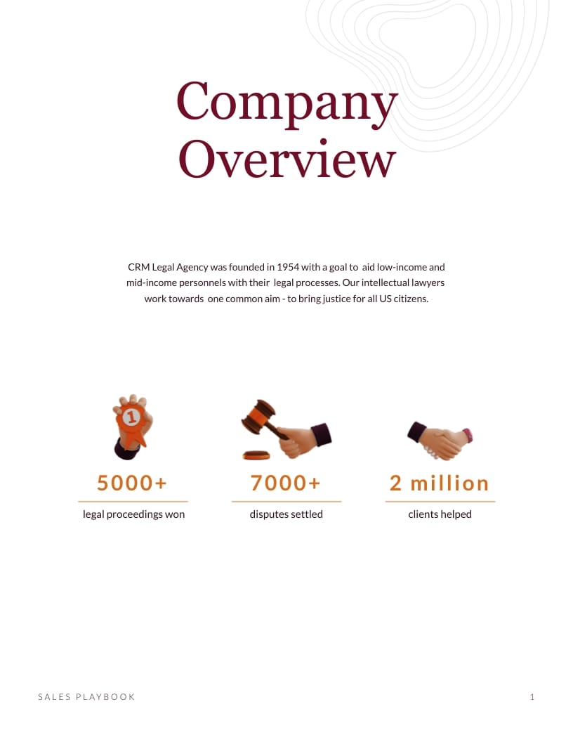 Legal Agency Sales Playbook Template - Slide 3 Legal Agency Sales Playbook Template - Slide 3