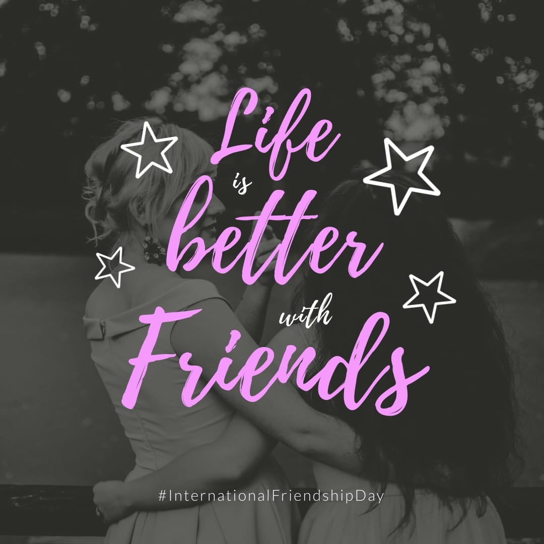 Life is Better with Friends Square Template