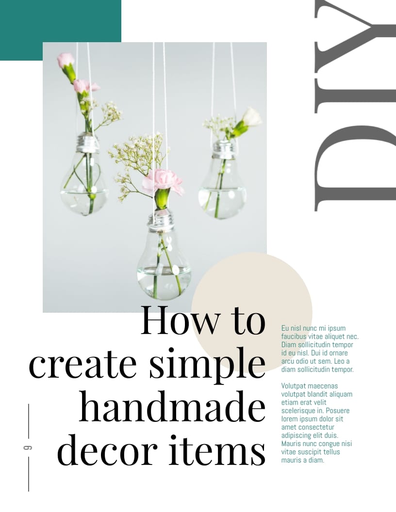 Lifestyle Magazine Template - Slide 9 Lifestyle Magazine Template - Slide 9