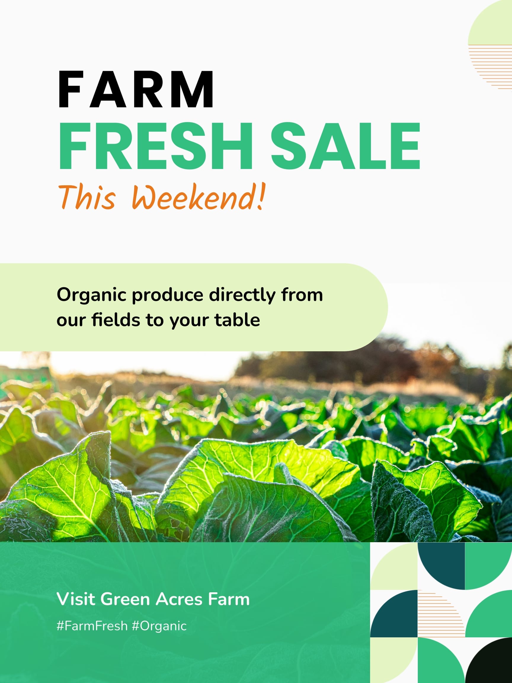 Local Farm Produce Sale Poster Template Local Farm Produce Sale Poster Template
