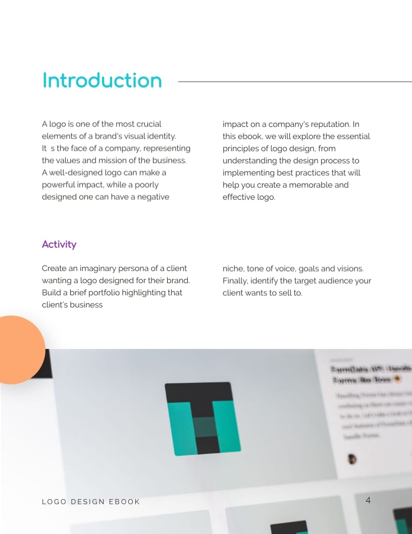 Logo Design Ebook Template - Slide 4 Logo Design Ebook Template - Slide 4
