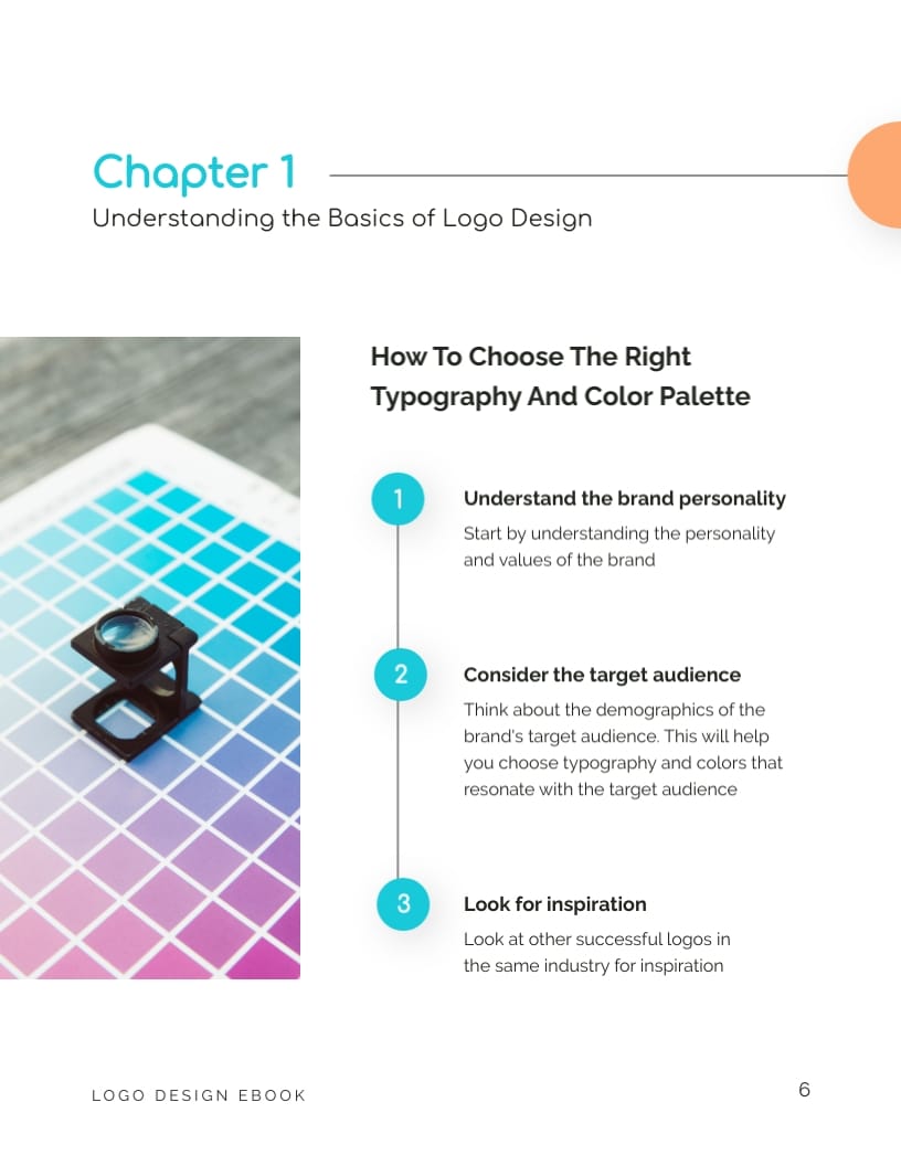 Logo Design Ebook Template - Slide 6 Logo Design Ebook Template - Slide 6