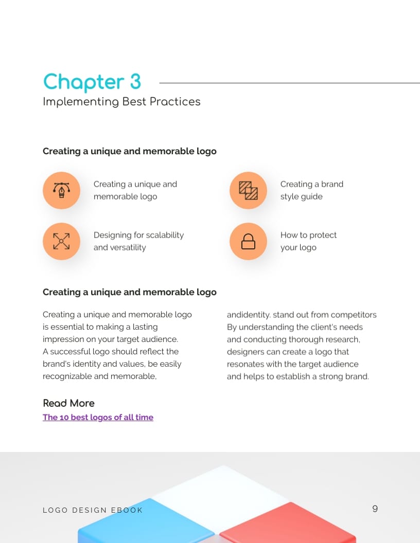 Logo Design Ebook Template - Slide 9 Logo Design Ebook Template - Slide 9