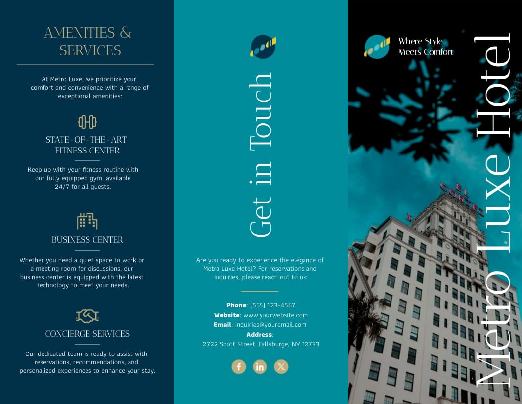 Luxury Hotel Brochure Template