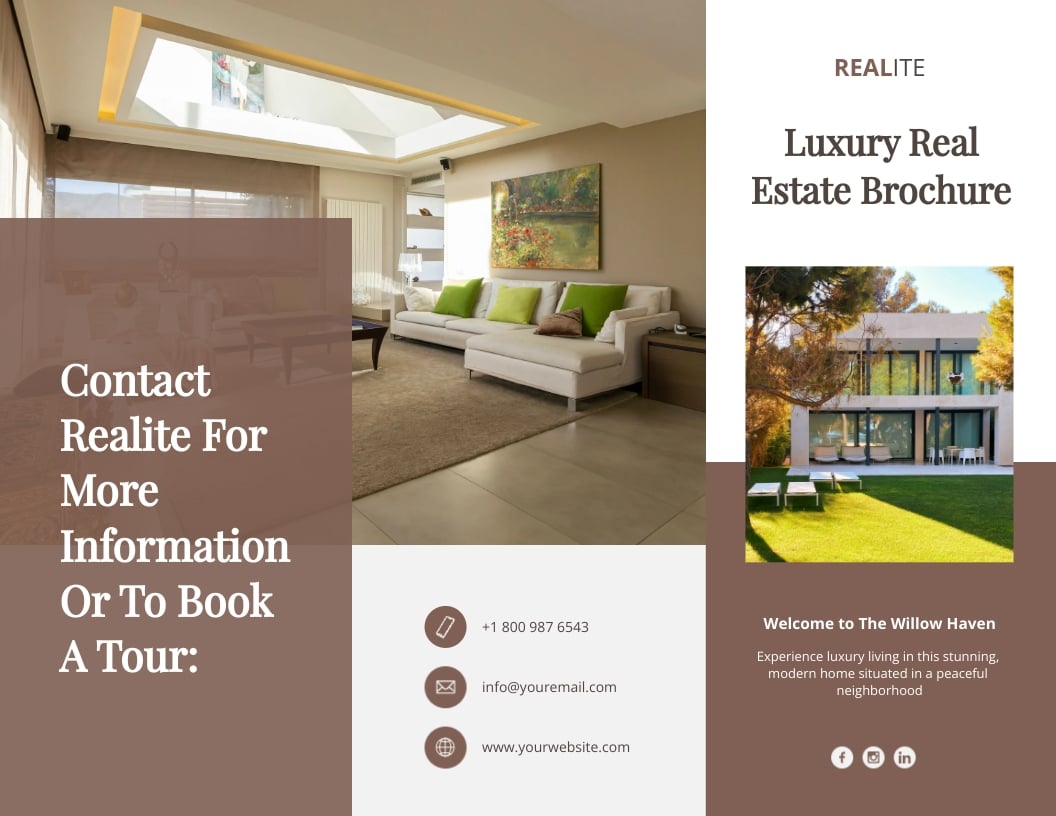 Luxury Real Estate Brochure Template