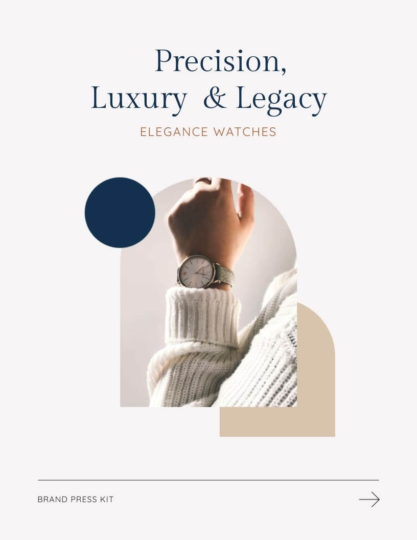 Luxury Watch Brand Press Kit Template