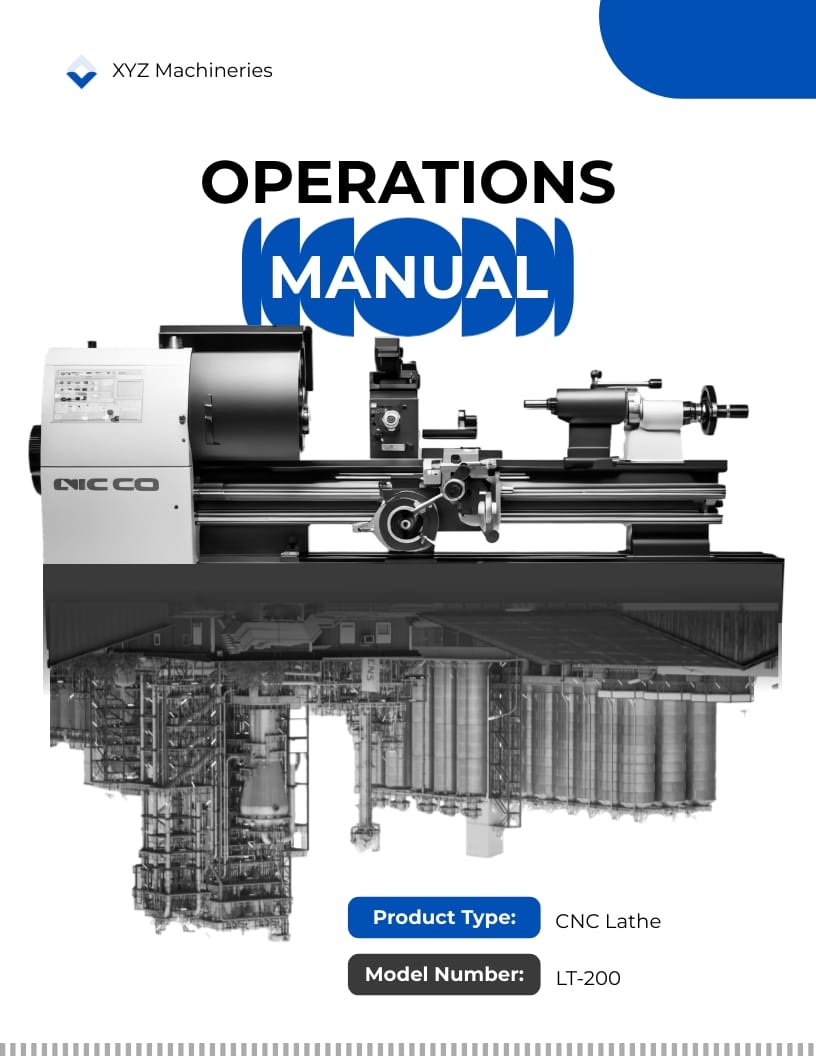 Machinery Operations Manual Template