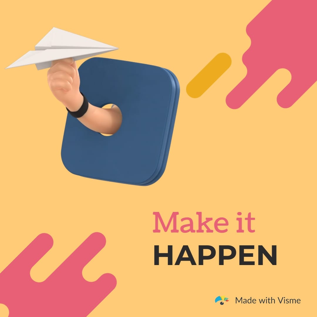 Make It Happen Square Template
