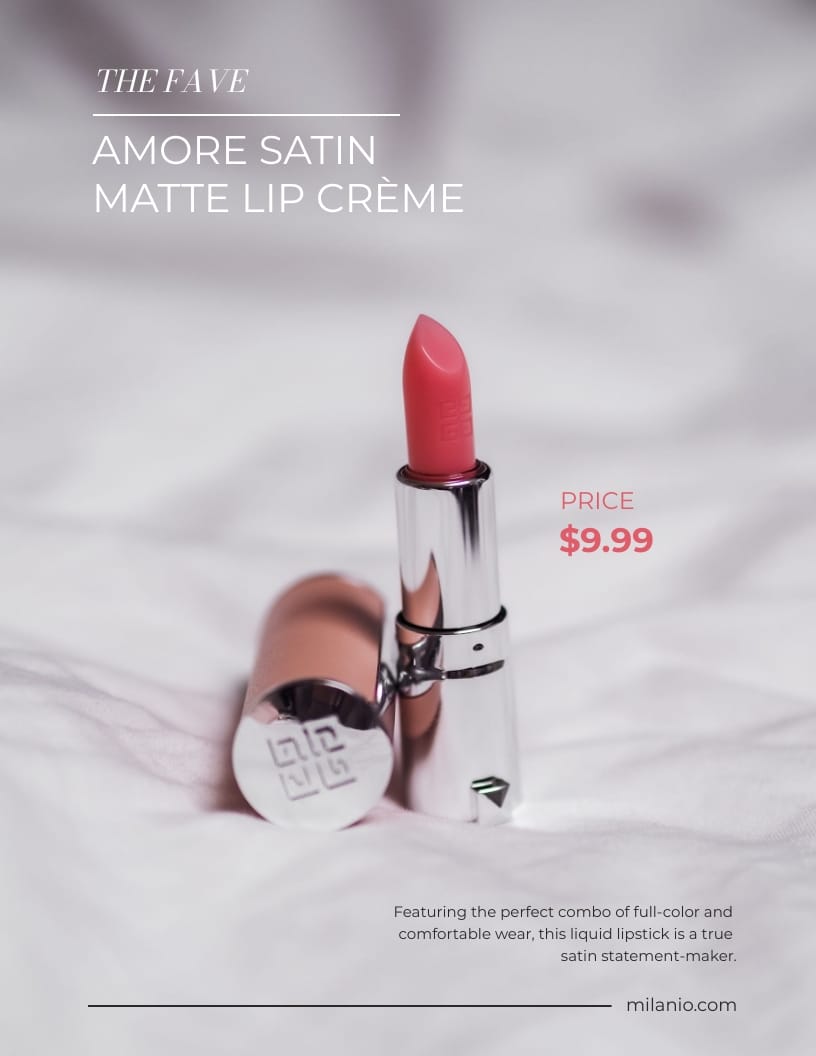 Makeup Catalog Template - Slide 4 Makeup Catalog Template - Slide 4