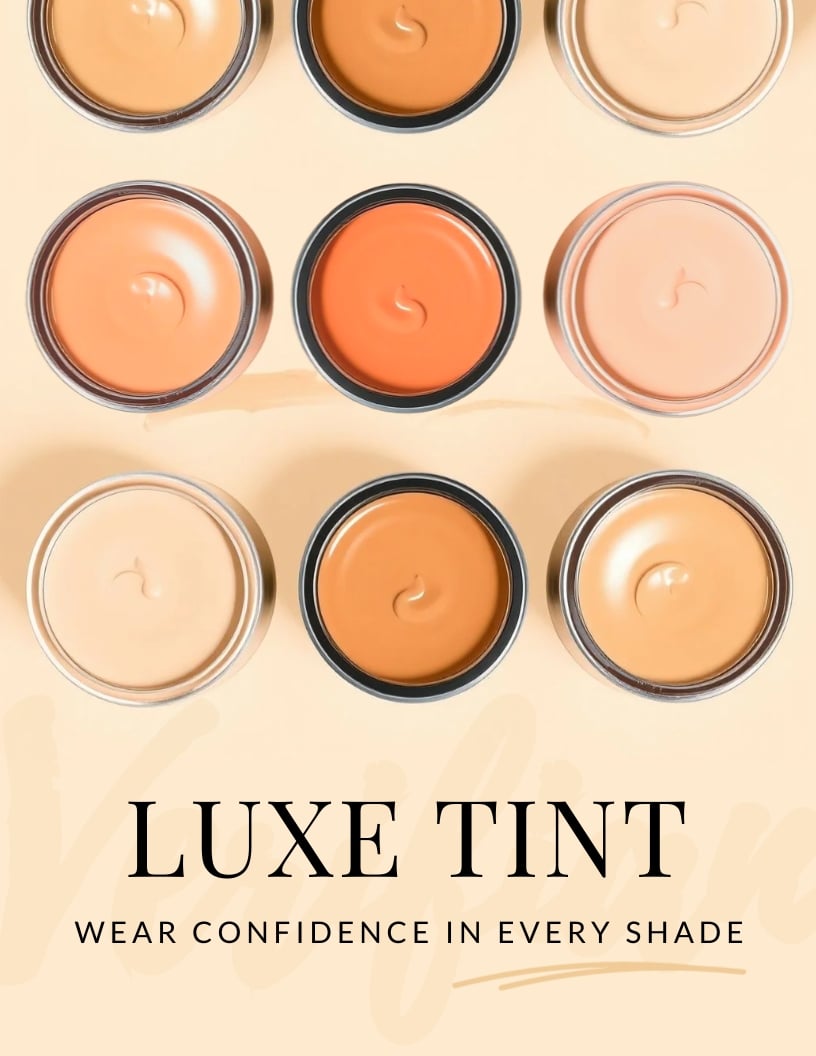 Makeup Magazine Advertisement Template