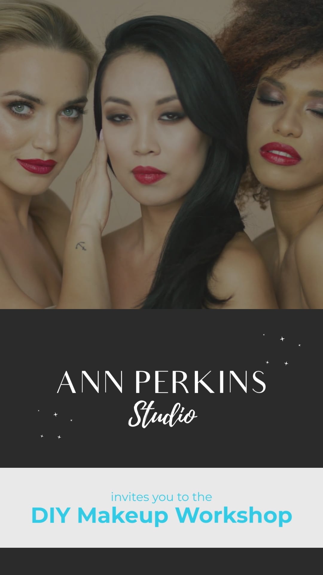 Makeup Workshop Promo Ad Vertical Template