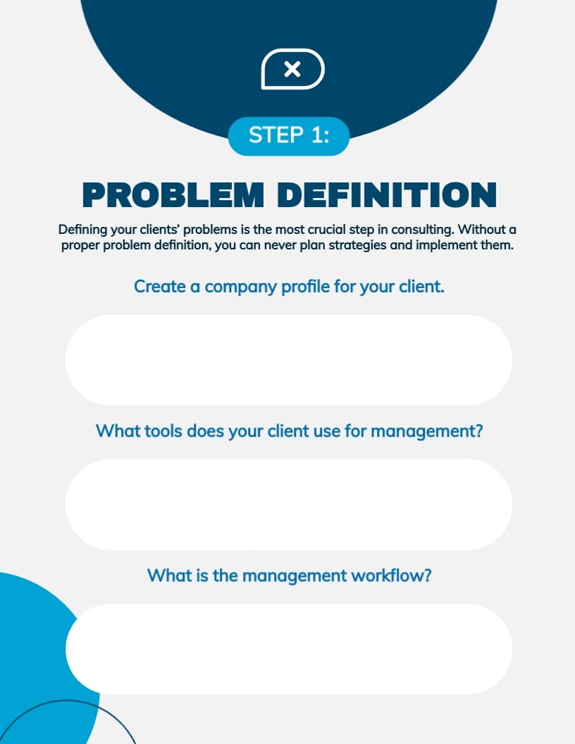 Management Consulting Workbook Template - Slide 6 Management Consulting Workbook Template - Slide 6