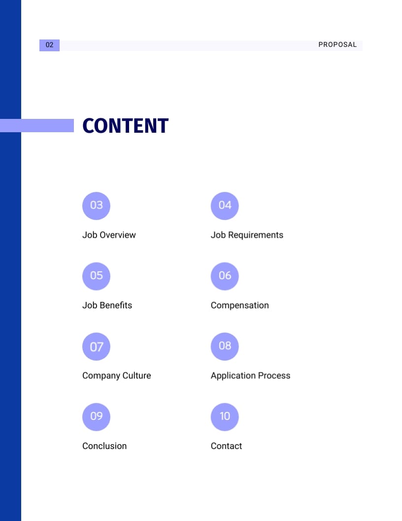 Manager Job Proposal Template | Visme