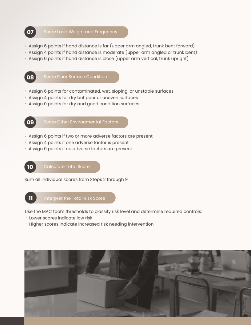 Manual Handling Assessment Chart Worksheet Template - Slide 6 Manual Handling Assessment Chart Worksheet Template - Slide 6