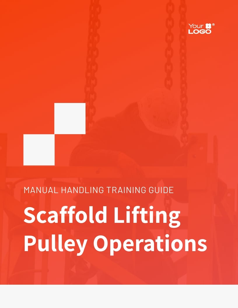 Manual Handling Training Plan Template