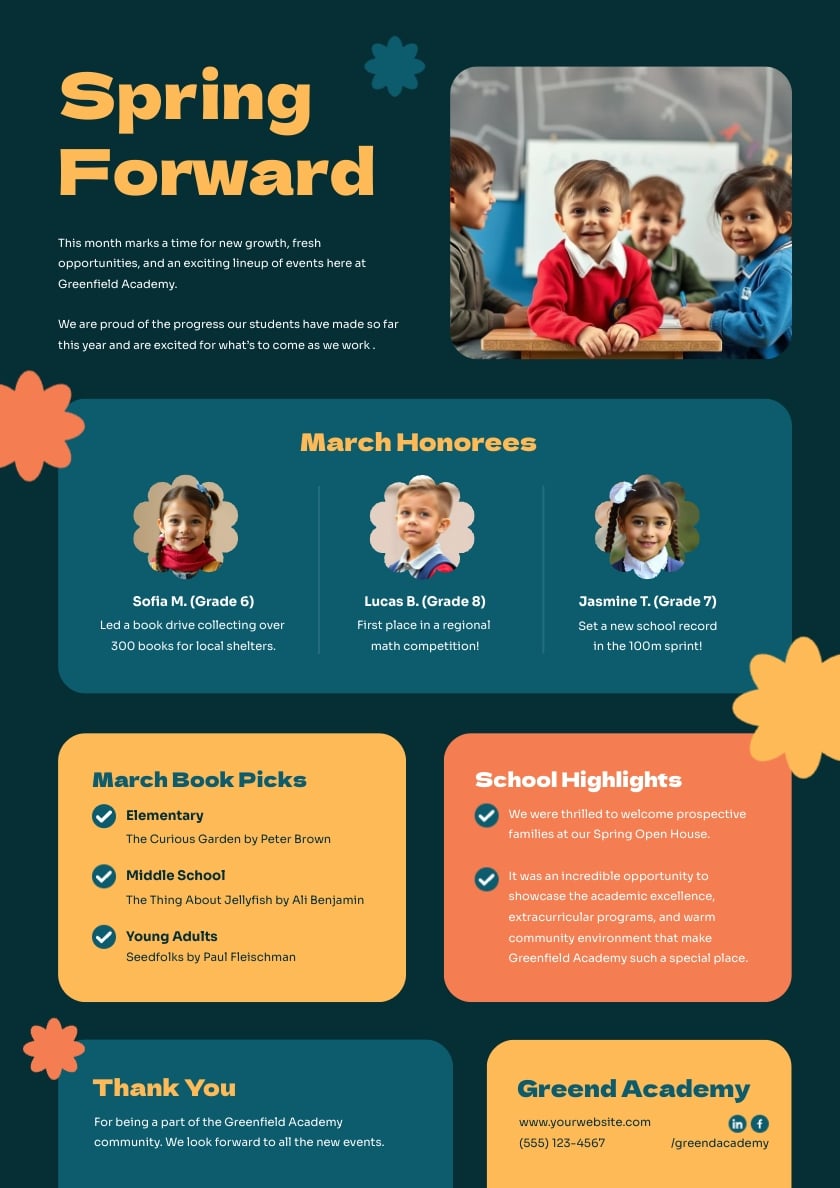 March School Newsletter Template