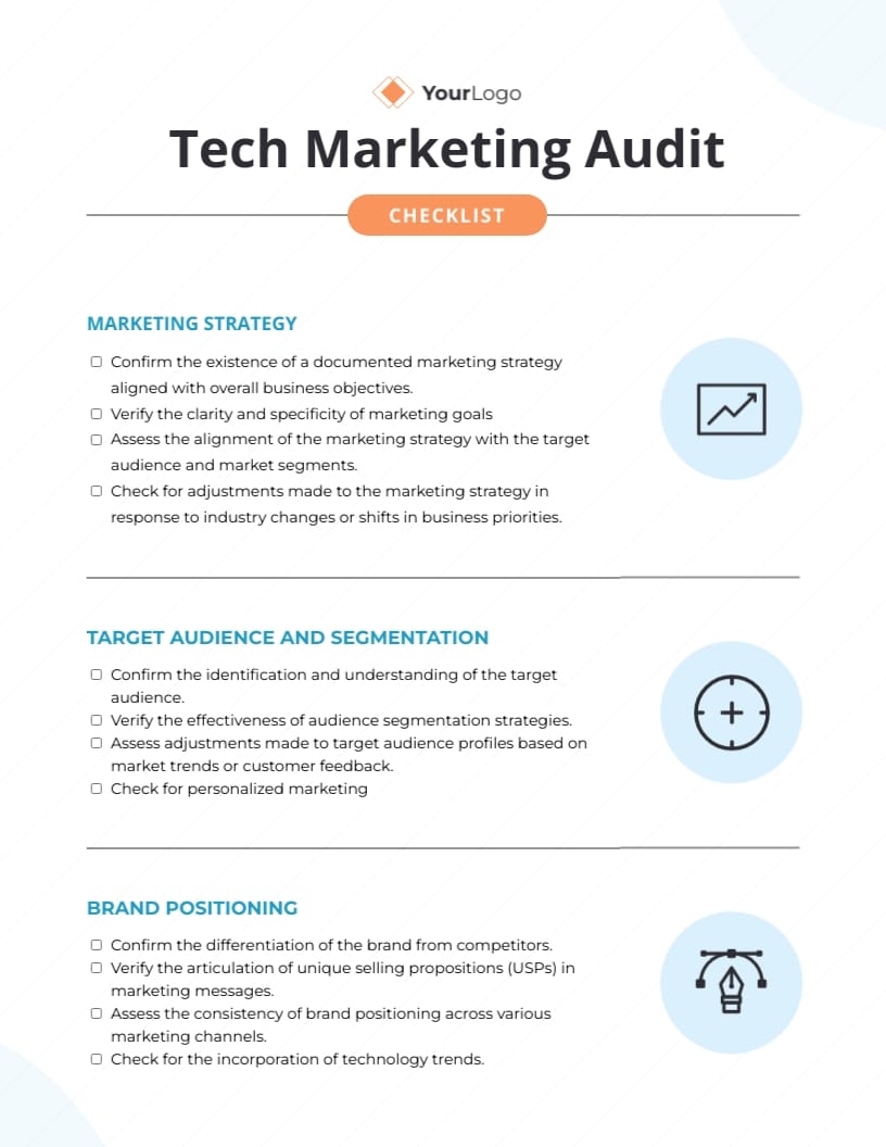 Marketing Audit Checklist Template