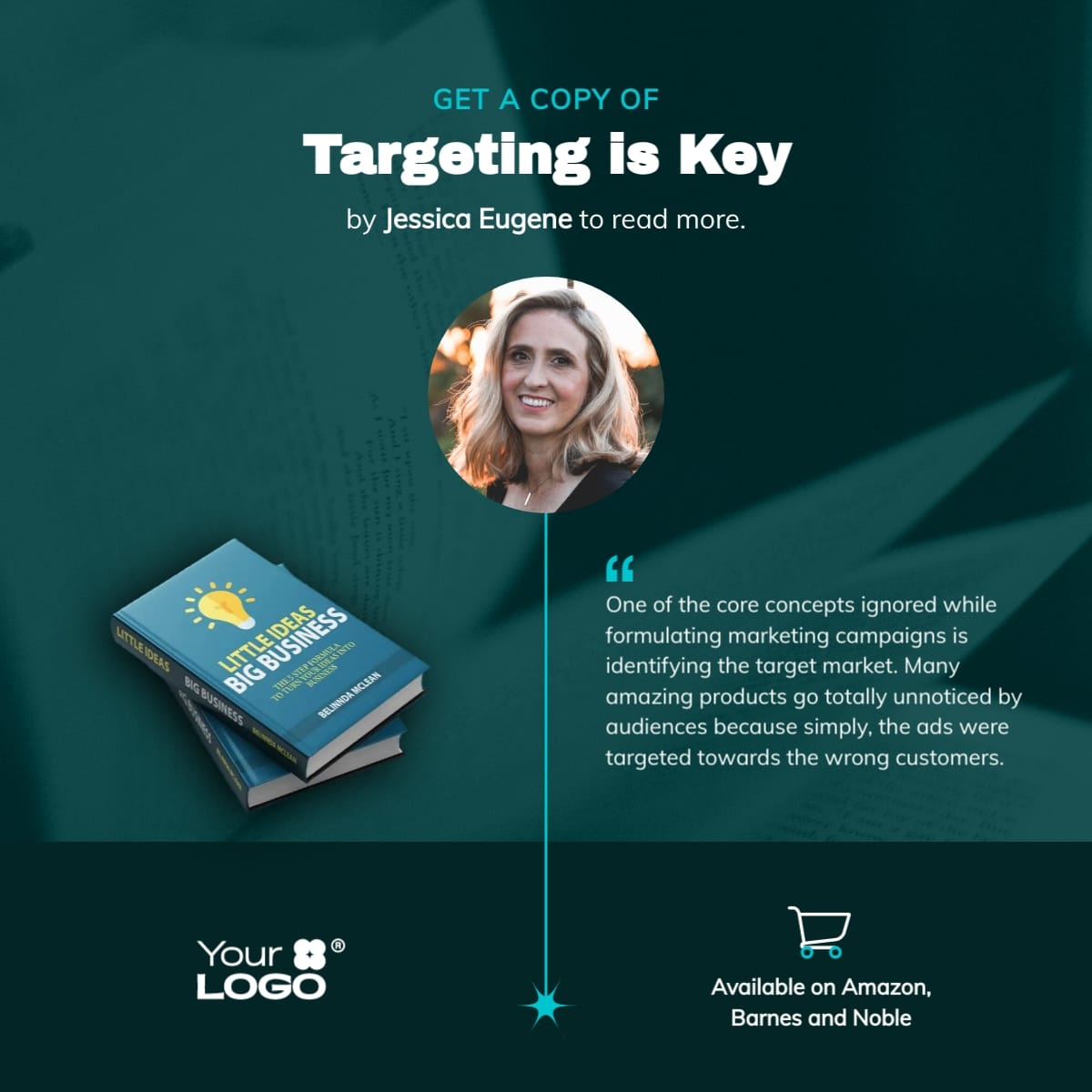 Marketing Book Promo LinkedIn Post Template
