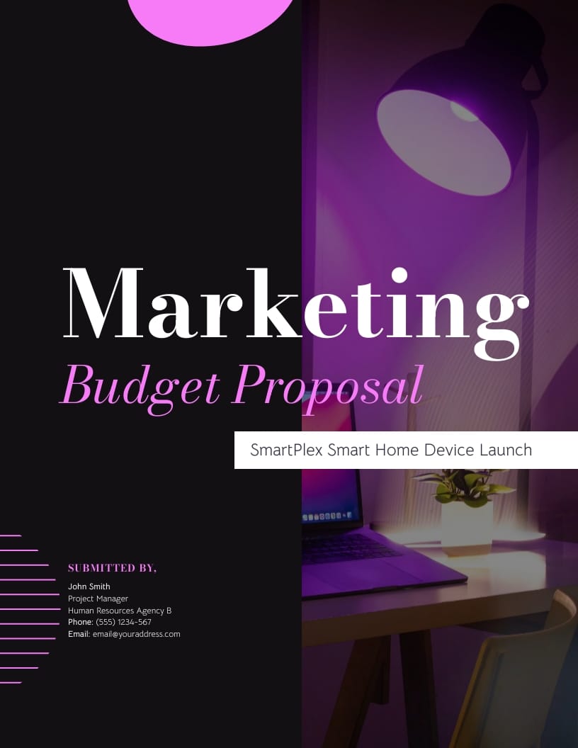 Marketing Budget Launch Proposal Template Marketing Budget Launch Proposal Template