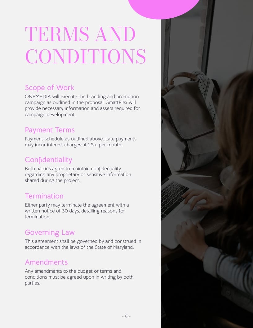 Marketing Budget Launch Proposal Template - Slide 8 Marketing Budget Launch Proposal Template - Slide 8