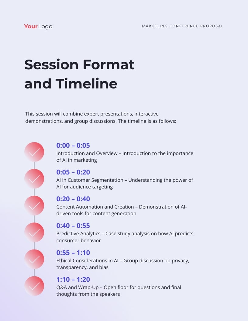 Marketing Conference Proposal Template - Slide 6 Marketing Conference Proposal Template - Slide 6