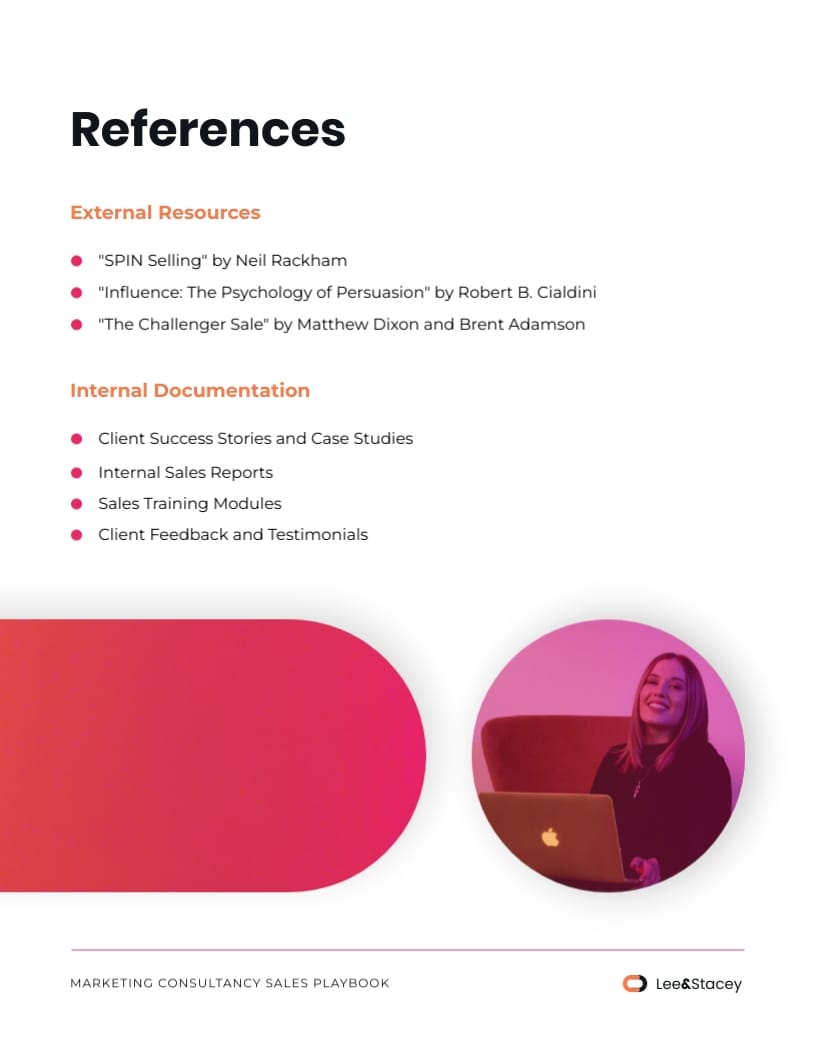 Marketing Consultancy Sales Playbook Template | Visme