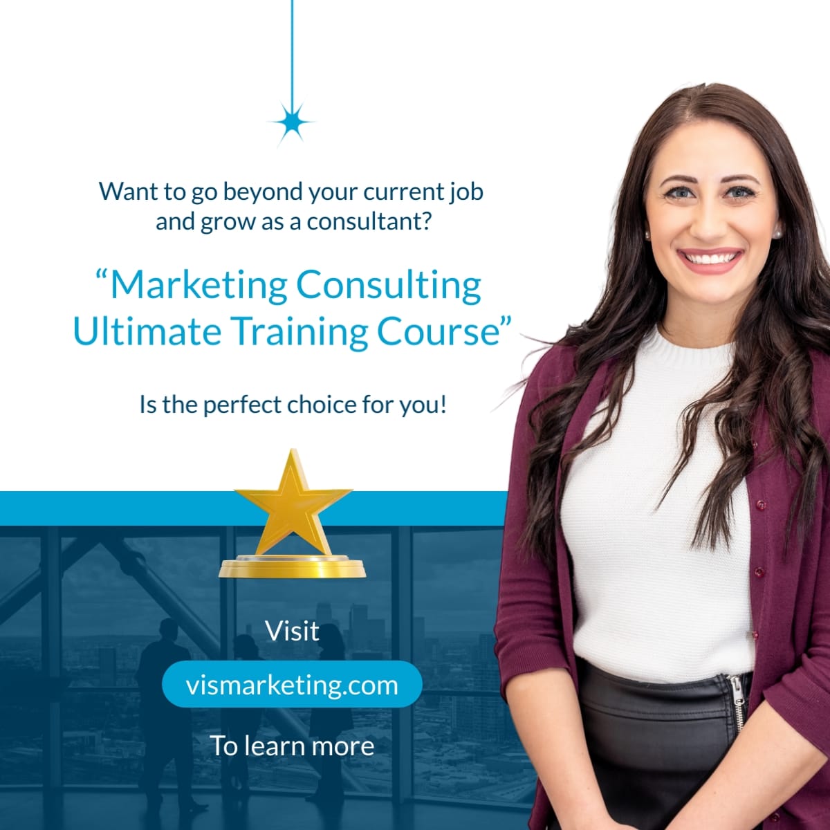 Marketing Consultancy Training LinkedIn Post Template