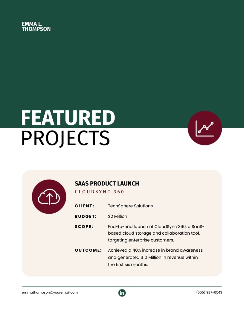 Marketing Project Manager Portfolio Template - Slide 4 Marketing Project Manager Portfolio Template - Slide 4
