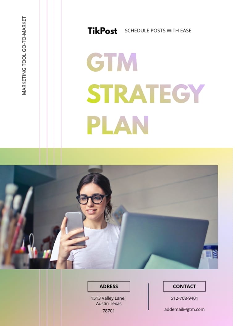 Marketing Tool Go-To-Market Strategy Plan Template