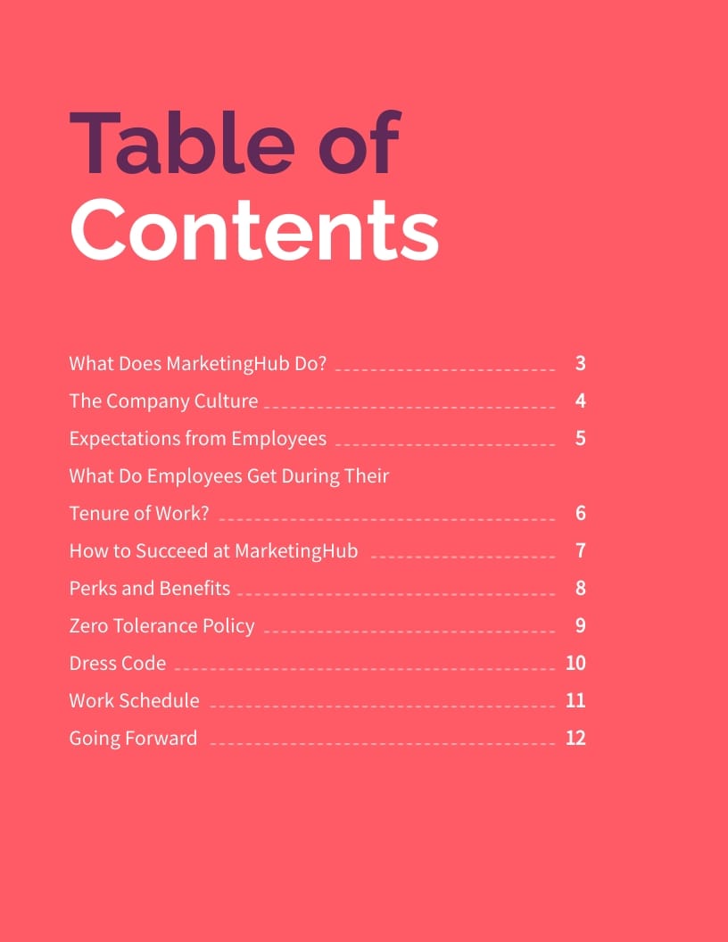 MarketingHub Employee Handbook
