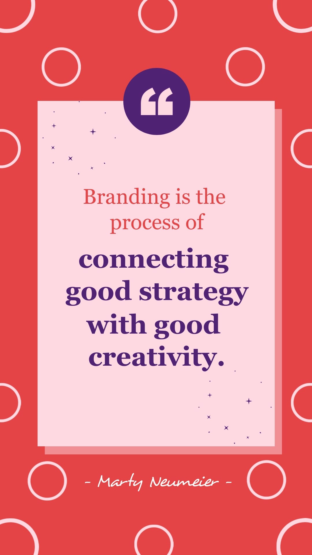 Marty Neumeier Animated Quote Vertical Template